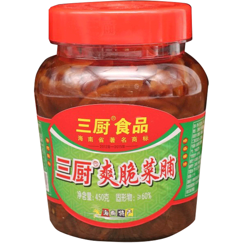 三厨爽脆菜脯900g酱腌菜酱油渍菜海南酱脆萝卜胚酱汁下饭开味泡菜