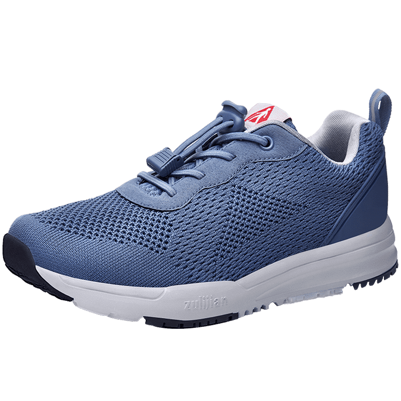 足力健老人鞋旗舰店男鞋夏季透气网面爸爸运动跑步鞋中老年健步鞋