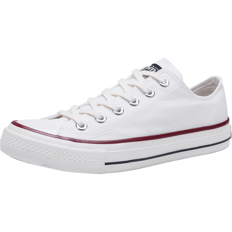 森马帆布鞋男韩版休闲鞋子夏季透气低帮黑色学生板鞋潮流白色潮鞋