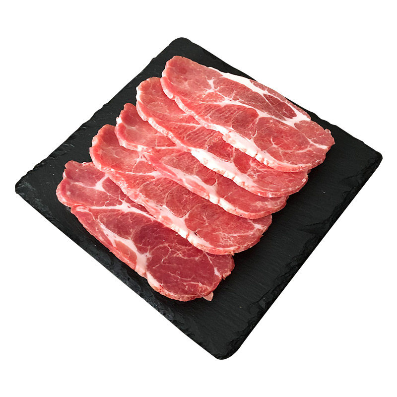韩国烤肉猪梅花肉片生肉250g食材材料韩式烤烧火锅食材薄片原切