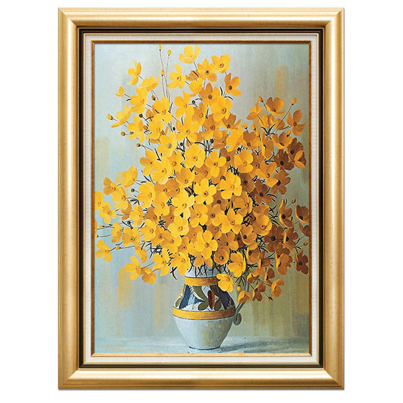 美式客厅装饰画沙发背景墙玄关壁画餐厅欧式挂画墙画三联画油画 - 辰