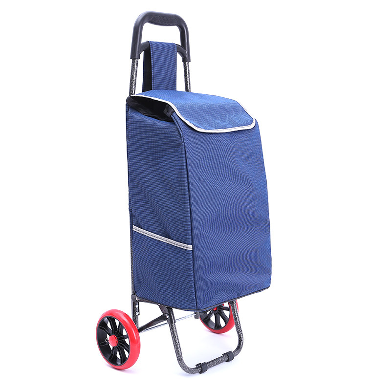 两轮购物车买菜车小拉车折叠拉杆车行李手拉车超市便携家用小拖车