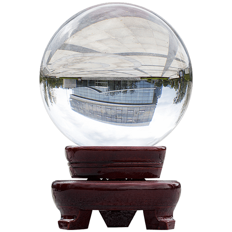 招财白水晶风水球创意透明摄影拍照家居办公桌客厅玄关摆件装饰品