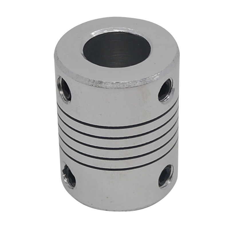 d18l25弹性绕线顶丝联轴器螺纹连轴器编码器3 4 5 6 6.35 7 8 10m