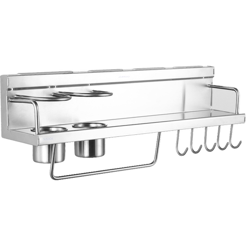 九牧304不锈钢厨房置物架壁挂调味挂件厨具刀架收纳用品调料架子