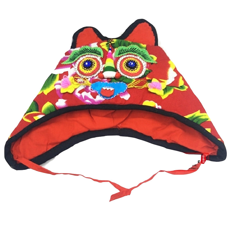 虎帽纯手工艺虎头帽帽子我爱我的家乡王子文同款老虎表演拍照帽