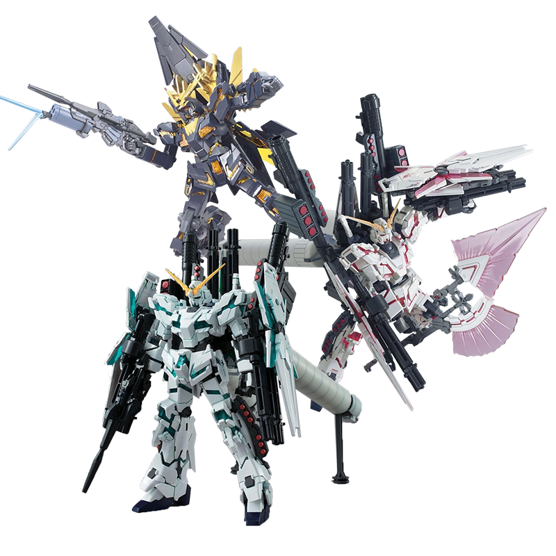 万代敢达拼装模型 hguc hg 1/144 独角兽高达毁灭全装备报丧女妖