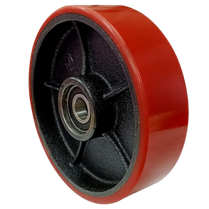 叉车轮诺力手动液压叉车轮子配件pu