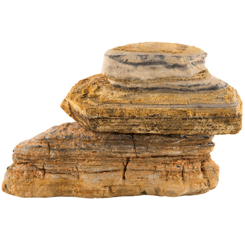 千层石微型原石假山盆景附石水族鱼缸盆栽装饰微景观造景小石头