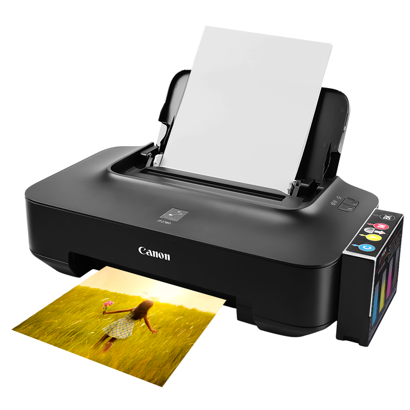 佳能ip2780喷墨黑白彩色打印机连供好不好?图案解说其质量?