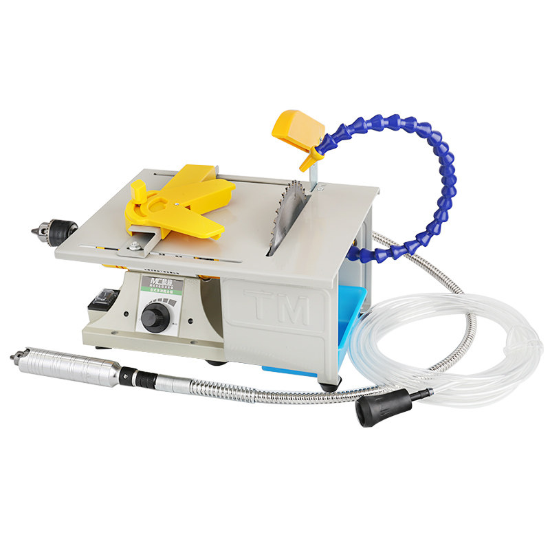 多功能玉石雕刻机台磨机小型翡翠切割机台锯木工打磨抛光工具电磨