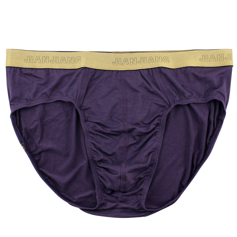 健将男士三角内裤青年舒适竹纤维男三角裤性感竹纤维龙纹宽边裤衩