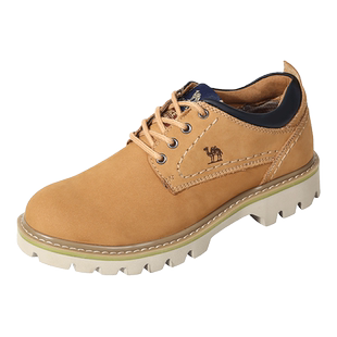 3721zhe - 领优惠券 鞋子 骆驼牌休闲皮鞋男士秋冬季休闲鞋真皮手工鞋