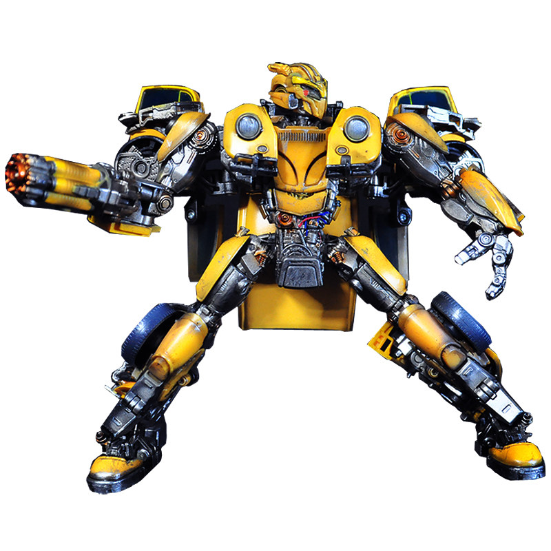 乔爸重涂 变形金刚 变5电影6v级 大黄蜂 战刃 甲壳虫战损合金金属