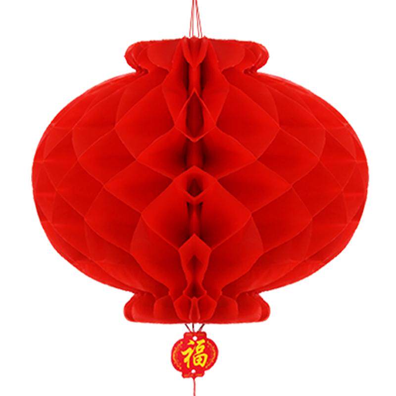 新年过年乔迁装饰品小红纸灯笼串挂饰乔迁家用室内户外场景布置