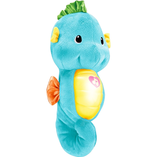 正品费雪海马安抚新生婴儿玩具胎教音乐手偶毛绒哄睡神器0-1岁