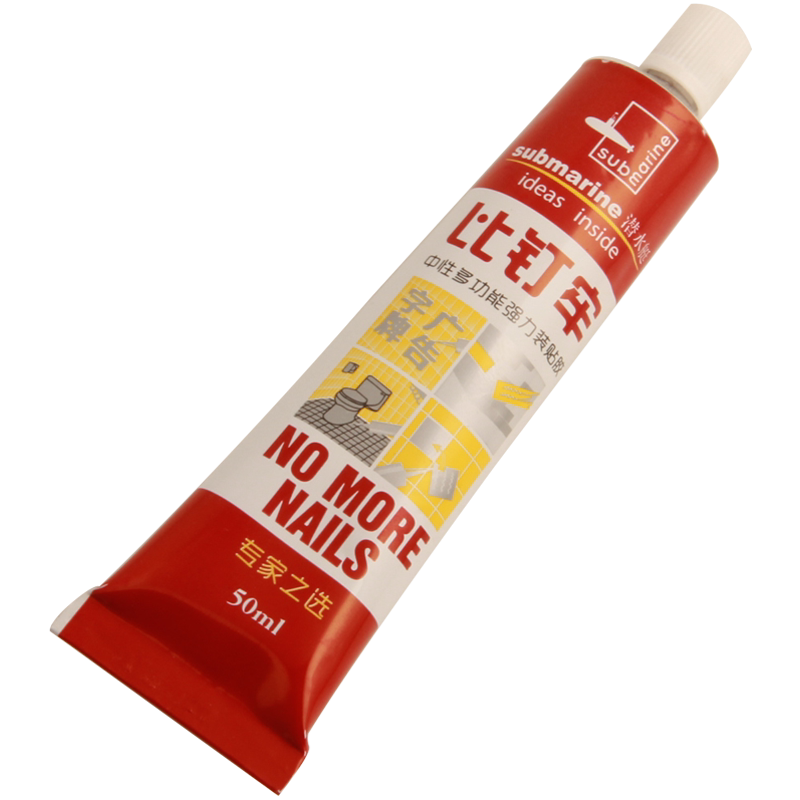 潜水艇免钉胶强力胶瓷砖免打孔胶比钉牢粘墙胶结构液体钉玻璃胶水
