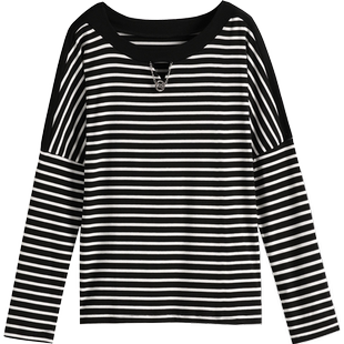 长袖t恤女打底衫2019早秋新款女装上衣服薄款休闲圆领女士体恤衫