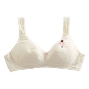 可娃衣少女文胸薄款纯棉无钢圈初高中生发育期学生内衣女运动胸罩