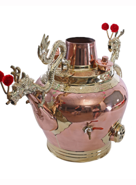 纯手工莲子粥龙嘴大铜壶 莲子羹 龙壶老北京茶汤壶铜龙头加厚商用