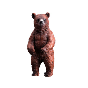 玩模乐正版野生棕熊狗熊玩具模型