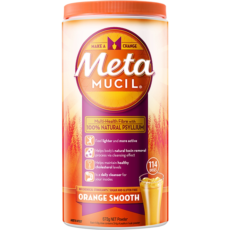 美国metamucil美达施膳食纤维粉meta膳食纤维素果蔬纤维香橙114次