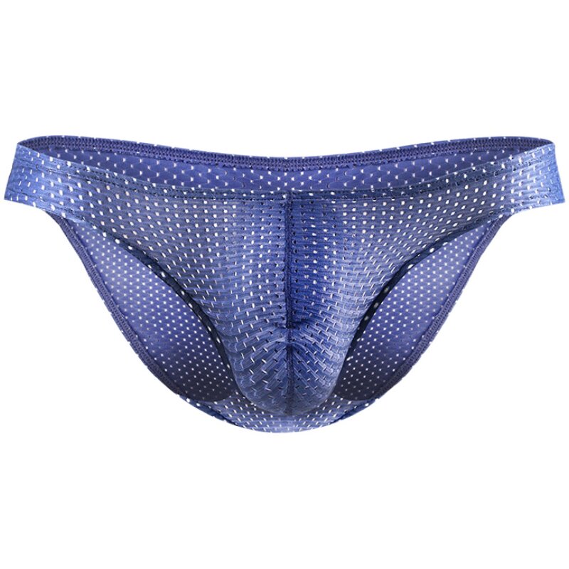 三条装透气紧身冰丝透明性感内裤青年男士小三角裤衩潮薄款短裤头