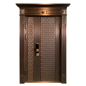 飞群铜门进户门纯铜别墅定制子母门