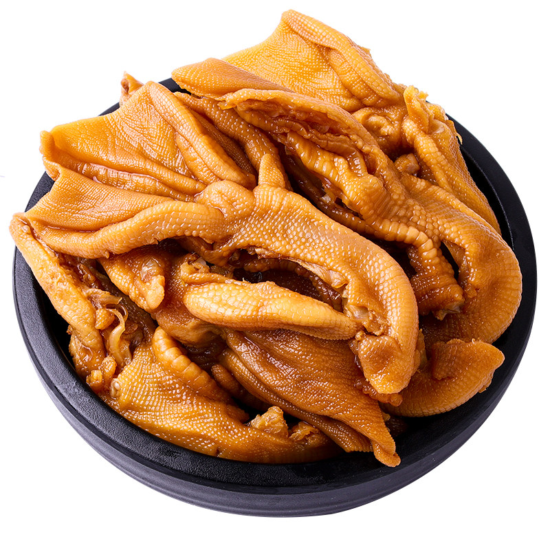 聚香轩龙岩泡鸭爪 50个装福建土楼特产下洋泡鸭掌卤鸭肉零食小吃