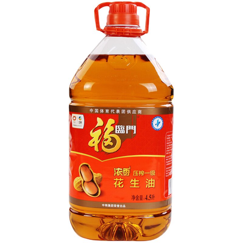福临门压榨一级浓香花生油4.5升 - 天猫超市