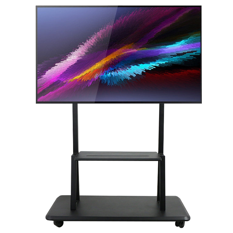 落地移动电视架子通用会议推车立式带轮希沃多媒体教学一体机支架