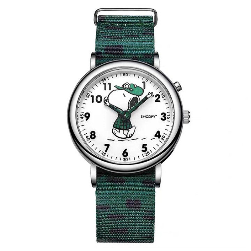 snoopy史努比手表女简约气质学生男女表复古卡通情侣款韩版ins风