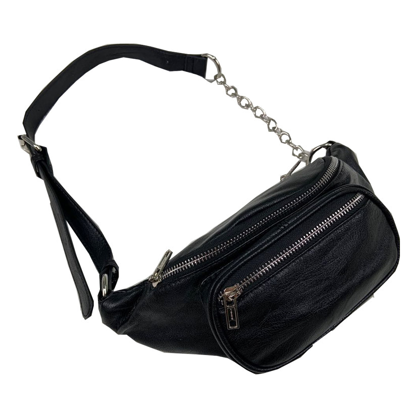 brandymelville欧阳娜娜同款便携链条腰包美式休闲单肩包bm斜挎包