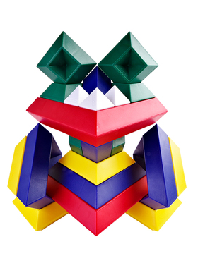 科博百变积木塔金字塔积木玩具儿童益智鲁班塔拼装3男2岁女孩宝宝