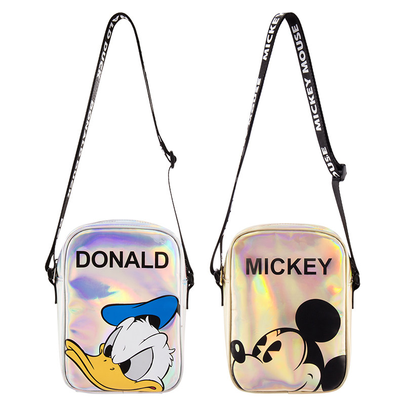 迪士尼官方唐老鸭米奇潮流单肩斜挎包镭射包女disney