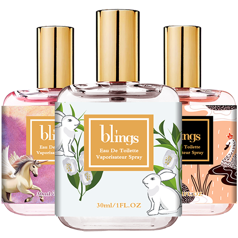 blings大吉岭茶蓝风铃小雏菊反转巴黎口袋少女学生淡香水持久清新