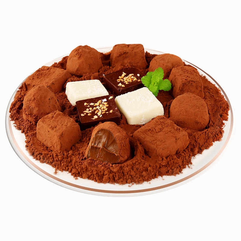 诺梵松露巧克力球400g礼盒装裹腹球经典代可可脂零食送女友礼物