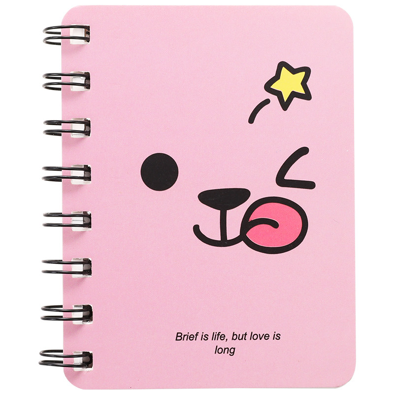 可爱创意文具小清晰随身笔记本日韩小号线圈本卡通便携口袋小本子迷你