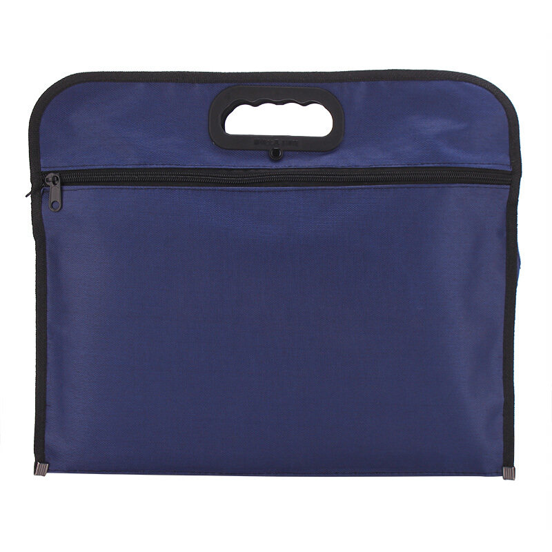 资料袋帆布拉链文件袋logo定制袋手提文件袋帆布加厚会议资料袋公文袋