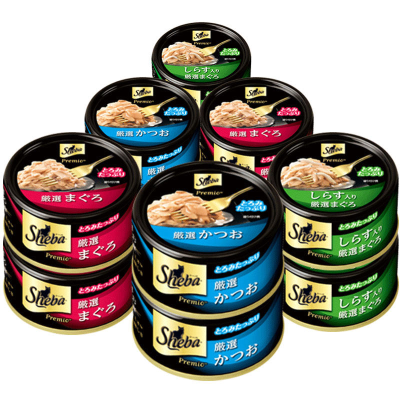 sheba希宝黑罐鸡胸肉泰国猫罐头75g*12罐进口猫咪零食增肥营养