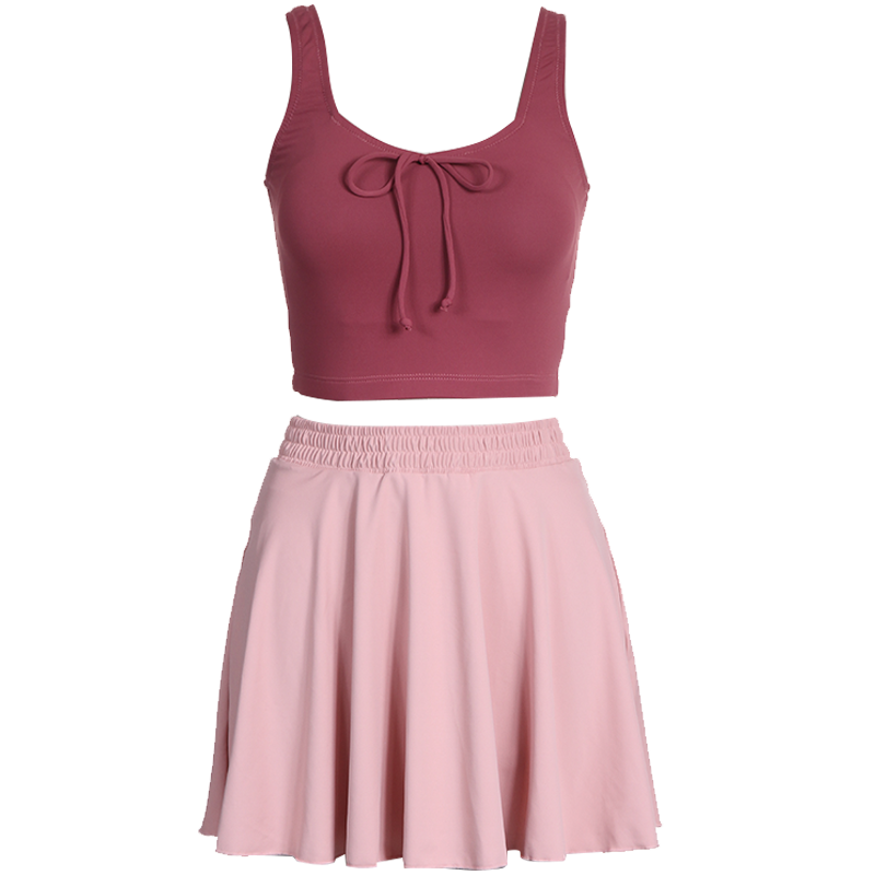 女三件套分体裙式韩国显瘦小胸聚拢