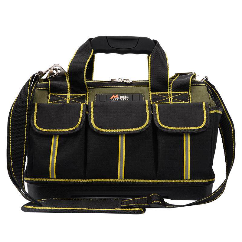 com 居家 木工工具包男帆布耐磨五金工具收纳包多功能维修安装收纳袋