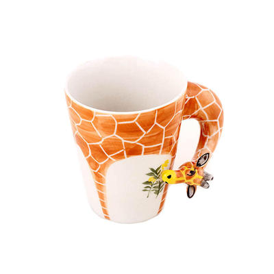 3d立体陶瓷杯创意手绘动物个性水杯马克杯咖啡杯子办公室学生男女