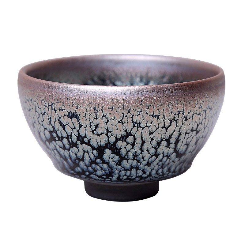 道诣堂 建盏茶杯钟霞鹧鸪斑纯手工文海油滴茶盏陶瓷主人杯单杯