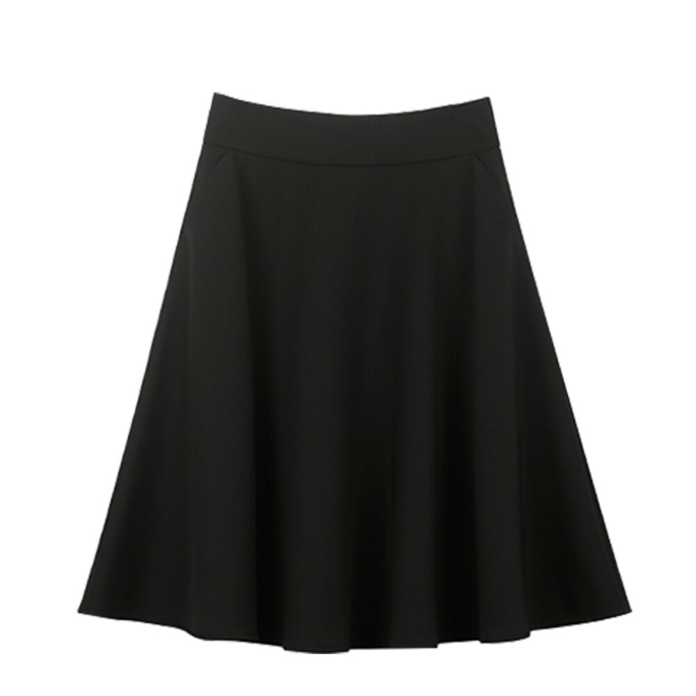 夏季新款雪纺半身裙a字裙高腰黑色短裙百褶裙大摆裙子半裙伞裙女