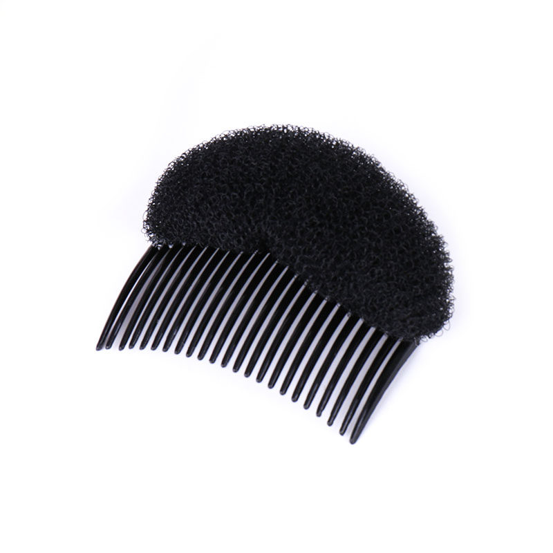 公主头顶刘海增高蓬蓬松发垫插梳头发垫高器海绵盘发垫发器头饰品