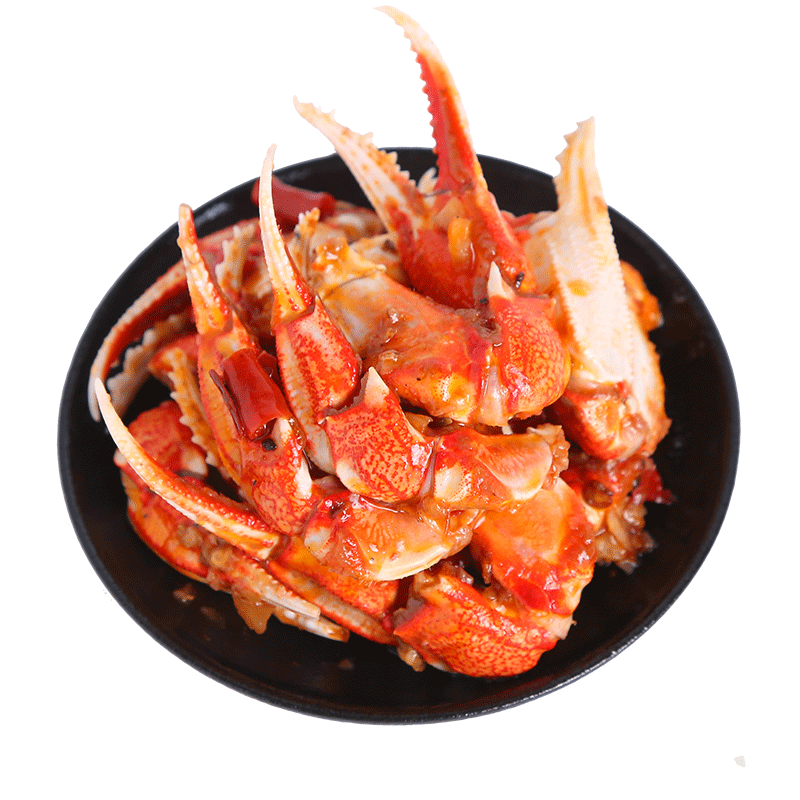 9】香辣罐装蟹脚小螃蟹熟食海鲜蟹钳即食面包蟹顺丰包邮