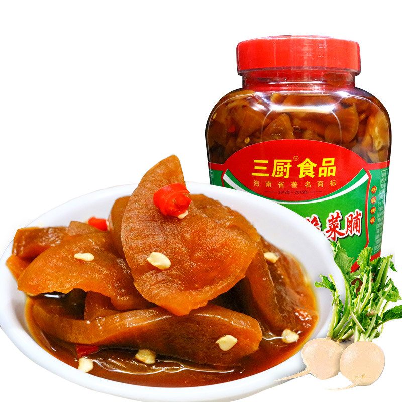 海南三厨爽脆菜脯900g酱脆萝卜干酱菜酱汁咸菜榨菜下饭泡菜湛江
