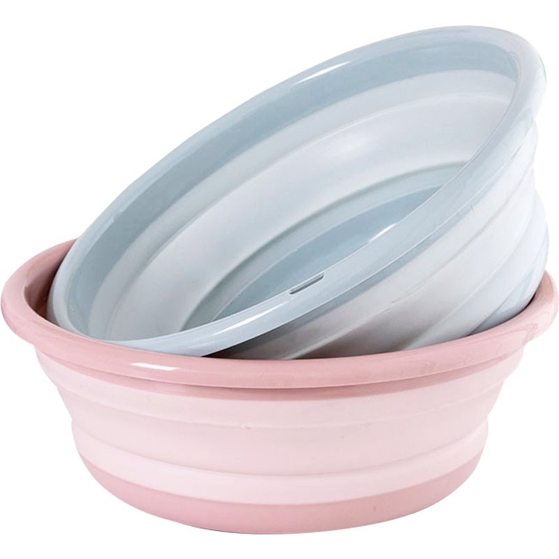 伸缩折叠盆硅胶洗脸盆压缩便携式婴儿家用旅行可折叠洗脸盆大小号