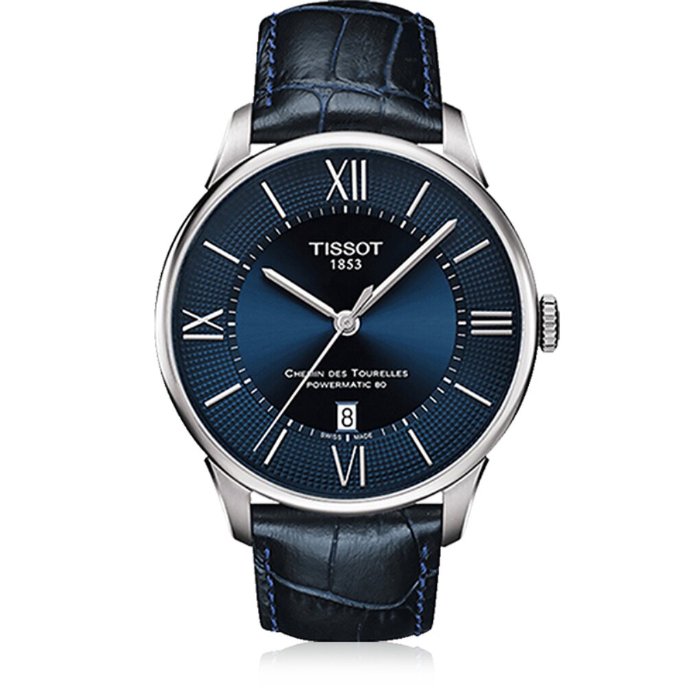 【直营】tissot天梭瑞士自动机械男表杜鲁尔系列经典皮带手表腕表